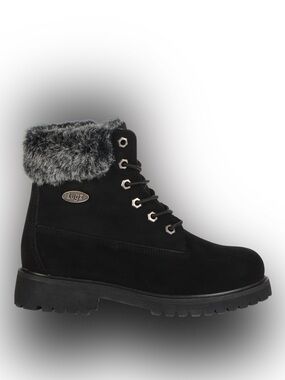 Lugz Black Convoy Fur 6” Boot Size 8